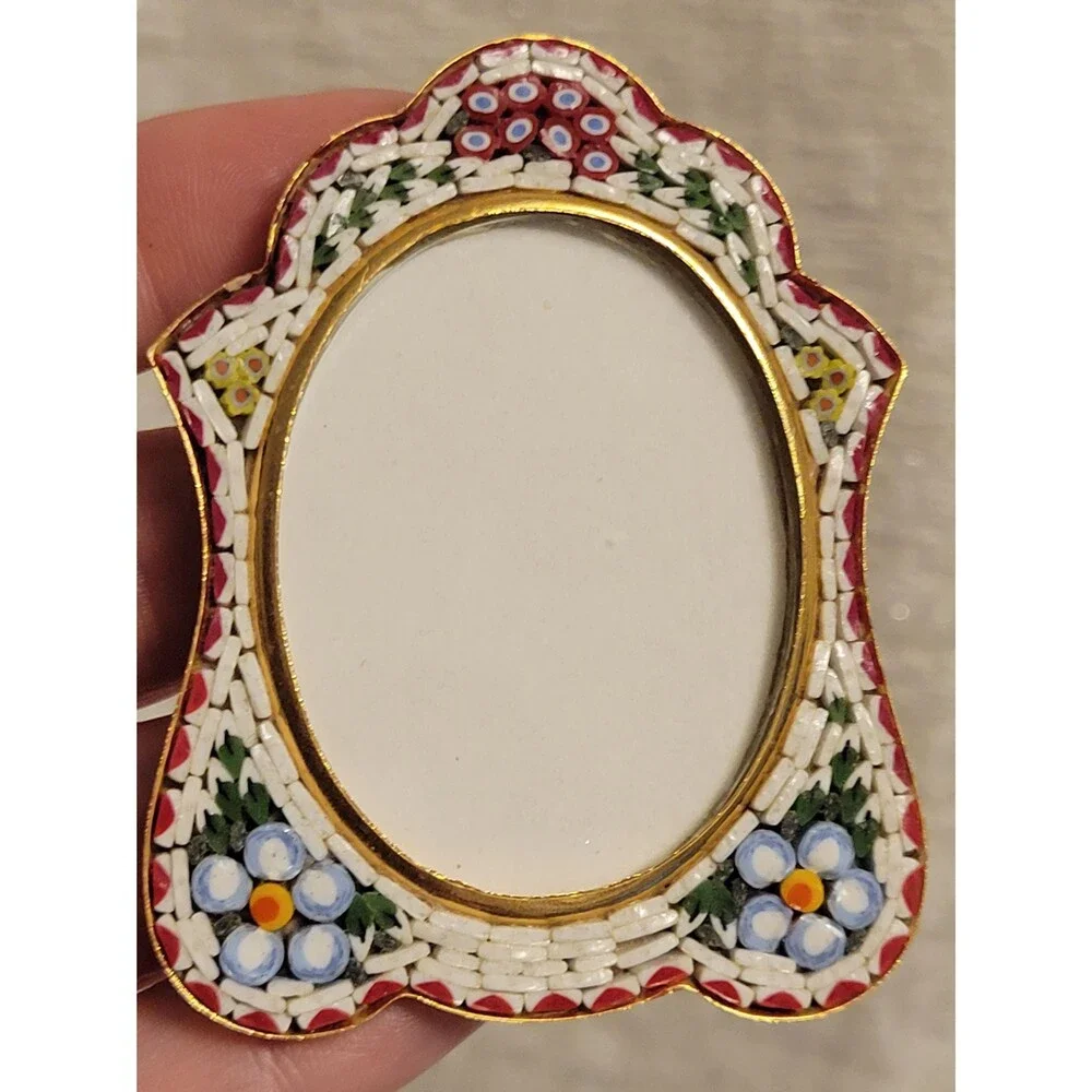 Early 20th century Micro Mosaic Picture Frame, Italy, possibly Antique